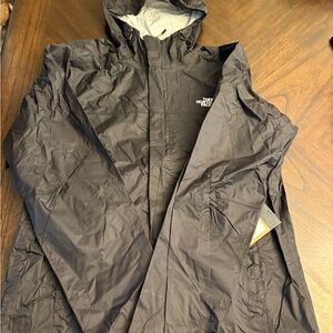 The North Face Men’s Venture 2 Waterproof Hooded Rain Jacket, Black, Medium new